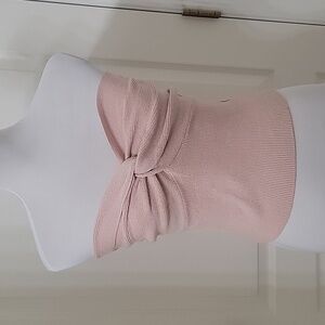 Sized S Dusty Rose Strapless Knit Bodycon Top, Excellent Used Condition